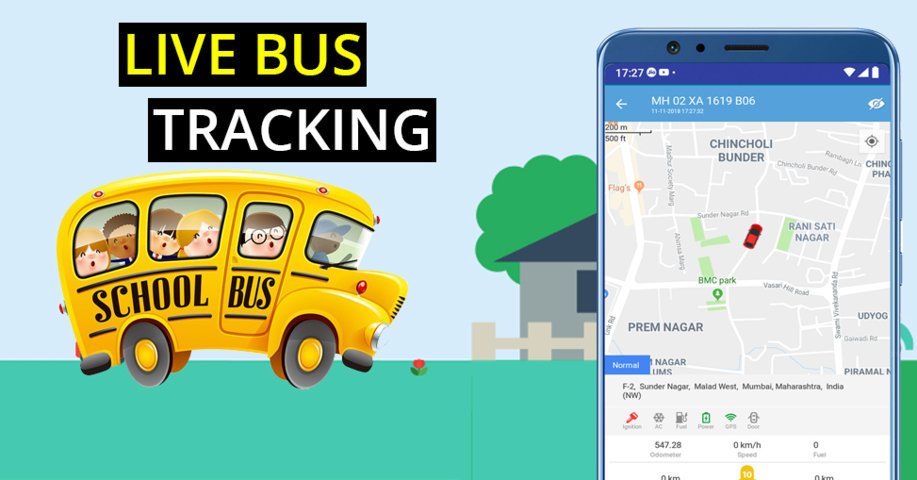 School Bus Gps Tracker With The RFID Attendance System & SMS